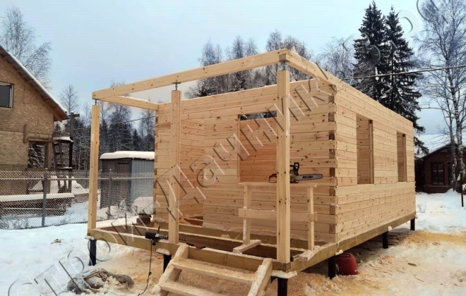 4 брусовой дом 4×7.5, 30 м², московская область,  пушкинский район, деревня луговая, снт третьяково (2)